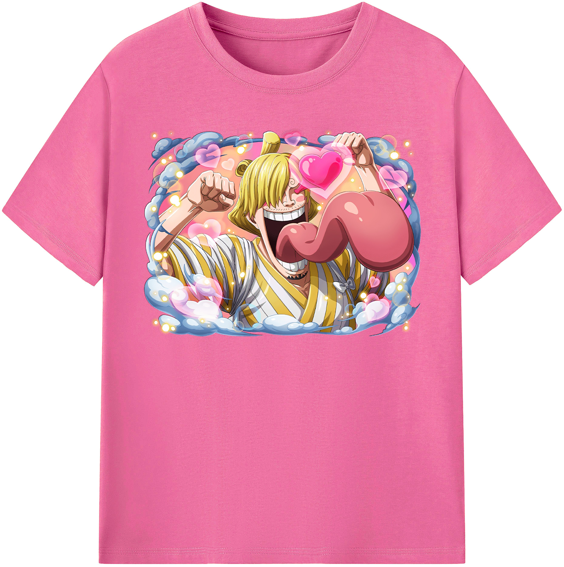 （画像用） ワンピース サンジ ONE PIECE Sanji レディースカジュアルプリントTシャツ（綿100％）
